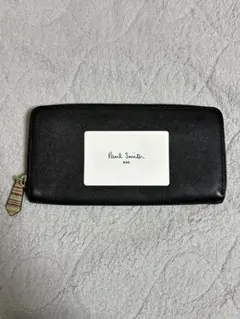 Paul Smith 長財布 黒　ポールスミス　ファスナー　チャック　革　レザー