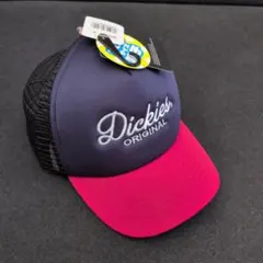 【新品】Dickies メッシュキャップ ネイビー ピンク こどもサイズのサムネイル
