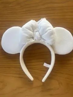ディズニー カチューシャ ミニー 白 デニム