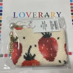 フェイラー　ラブラリー　ストロベリードット　キー＆カードポーチ　アイボリー