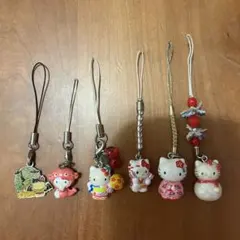 ご当地キティ　根付ストラップ　他　6個セット