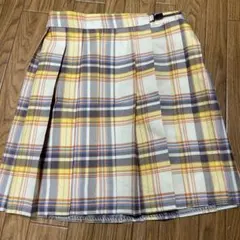 チェックプリーツミニスカート