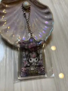 サンリオキャラクターズ　ステンドグラス風アクリルキーチェーン　クロミ