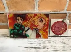 鬼滅の刃　アクリルプレート　クリアチャーム　2点セット