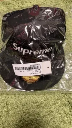 Supreme 59FIFTY ベースボールキャップ ブラック 7 1/4