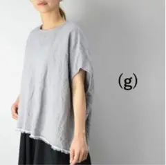 美品！グラム(g) リネンセルビッチプルオーバー　グレー
