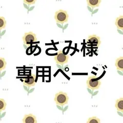 あさみ様専用ページ