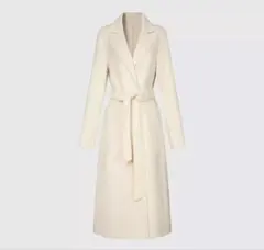 韓国　ウールコート　チェスターコート　クリーミーホワイト