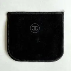 【未使用】CHANEL シャネル ベルベットポーチ コスメポーチ 黒のサムネイル