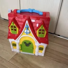 ディズニーストア　ミッキー＆プルート おもちゃハウス ハンドル付きのおうち