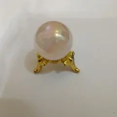 水晶玉　ピンクアクアオーラ スフィア　20mm