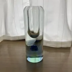 ボヘミアグラス U字型花瓶珍しい品