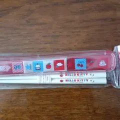 HELLO KITTY 箸セット ケース付きレトロ