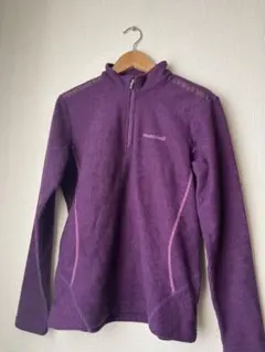 mont-bell モンベル ハーフジップ 長袖 パープル 紫 レディース S