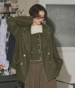 loin nuit cut off double jacket