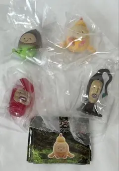 こびとづかんおすわりマスコット4 4種セット　ガシャポン
