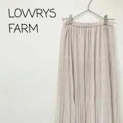 セール♪【美品】LOWRYSFARMスカート フレア シアー シフォンめ ロング
