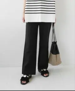 ジャーナルスタンダード　レリューム　リネンストレートロングパンツ　イージーパンツ