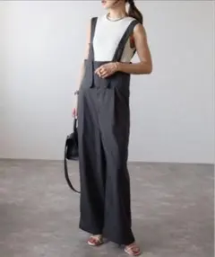 新品　ボンジュールサガン　サロペット フリー