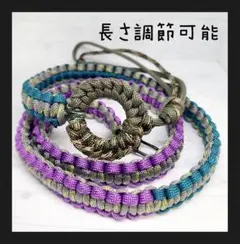 ハンドメイド パラコードストラップ パラコードネックストラップ