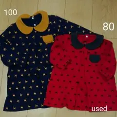 ベルメゾン　ワンピース80＆100 2枚セットのサムネイル