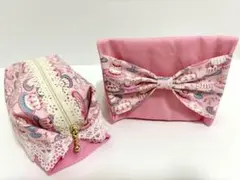 ハンドメイドポーチ&ポケットティッシュケースセット
