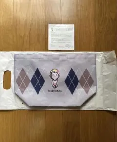 高島屋オリジナル ローズちゃん アーガイル柄 ミニトートバッグ