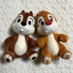 チ*ー様 チップ　デール　ぬいぐるみバッジ　2体セット