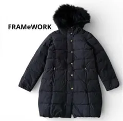 定価5万＊極美品✨ フレームワーク ダウンコート 完売品 ブラック 38 M FRAMeWORK（フレームワーク） コート 38 ブラック レディース