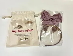 新品未使用✨ ❤️アクセサリー 5点❤️ 巾着付き　ヘアアクセ