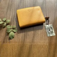 イエロー 二つ折り財布　黄色　幸運　運気UP