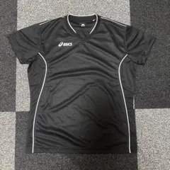 asics 黒 シャツ Lサイズ　バレーボール　スポーツ
