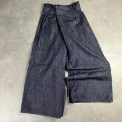 BEARDSLEYビアズリー ラップ風アシンメトリーワイドデニム パンツのサムネイル