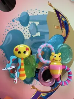 Sassy 歯固め ラトル 2点セット みつばち てんとう虫のサムネイル