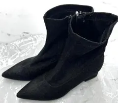 新品 Mサイズ レディース 女性用ショートブーツ ブラック 冬用 NO318