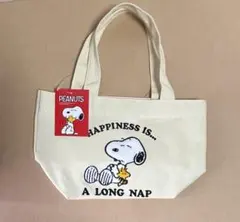 PEANUTS スヌーピー♡さがら刺繍帆布ランチトート
