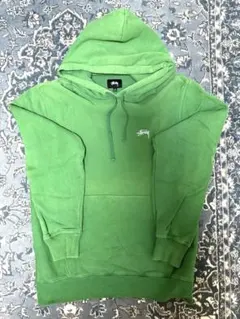 Stussy プルオーバーパーカー グリーン M