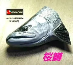 .Seaトラウトブローチ(アメマス/木彫塗装)【1点物】★最終価格★ River.Seaトラウトブローチ(桜鱒/木彫塗装)【1点物】☆最終価格