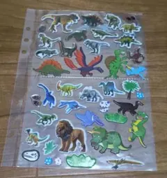 おすそ分けシール　恐竜