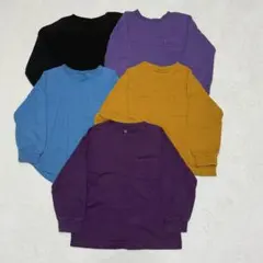 GU キッズ カットソー ロンT 110 5枚セット 保育園着 男の子