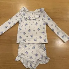 フラワープリント 長袖水着セット