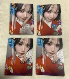 鎮西寿々歌 振袖トレカ4枚