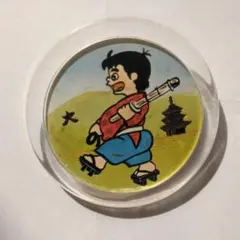 1735t オレたちひょうきん族 タケちゃんマン 缶バッジ 未開封 当時物