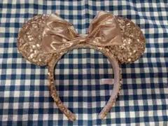 ディズニー耳カチューシャ ミニーマウス ローズゴールドカラー