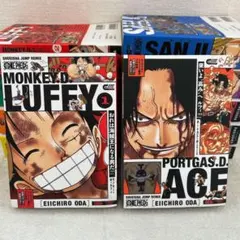 ONE PIECE キャラクターリミックス 全巻初版 ポスター、シール付き 全巻初版】 ONE PIECE キャラクターリミックス ポスター、シール付き