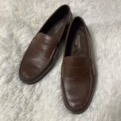 未使用ROCKPORT LUTECH ローファー ブラウン25cm