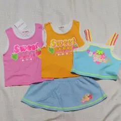 メゾピアノ　110㎝タンクトップ３枚セット