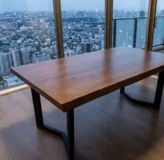 カリモク ダイニングテーブル アイアン脚　Chitano 150㎝のサムネイル