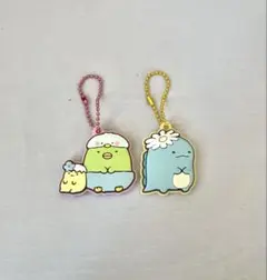 すみっコぐらし とかげ ぺんぎん？ ラバーキーホルダー 2個セット