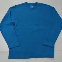 ノースフェイス L/S Heavy Cotton Tee ブルー NT32244
